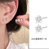 S925 Exquisite Zircon Five-Pointed Star Stud Earrings Women'S Light Luxury High-End Trendy Simple And Versatile Earrings