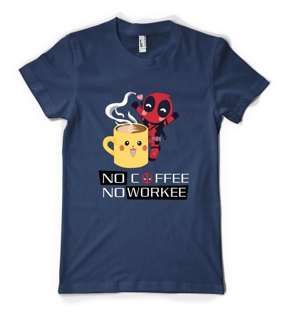 

Deadpool No Coffee No Workee Funny Personalised Unisex Adult T Shirt 2XL