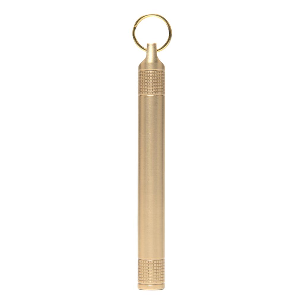 Brass Seal Bottles Waterproof Canister Keychain Toothpick Bottle Outdoor Camping Tool Pocket Pills Case Holder