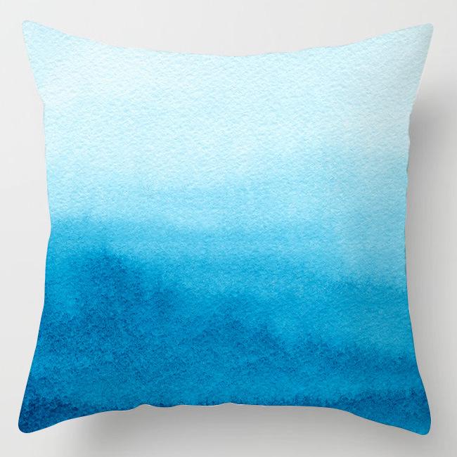 Modern Simple Blue Geometric Marble Pillowcase Home Sofa Pillowcase Pillowcase Pillowcase