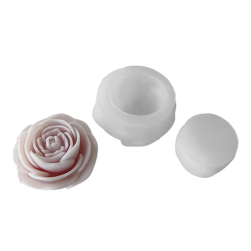 Multipurpose Peony Flower Candle Silicone Mold Small Size Craft Supplies for Stylish Candle Making and Decoration