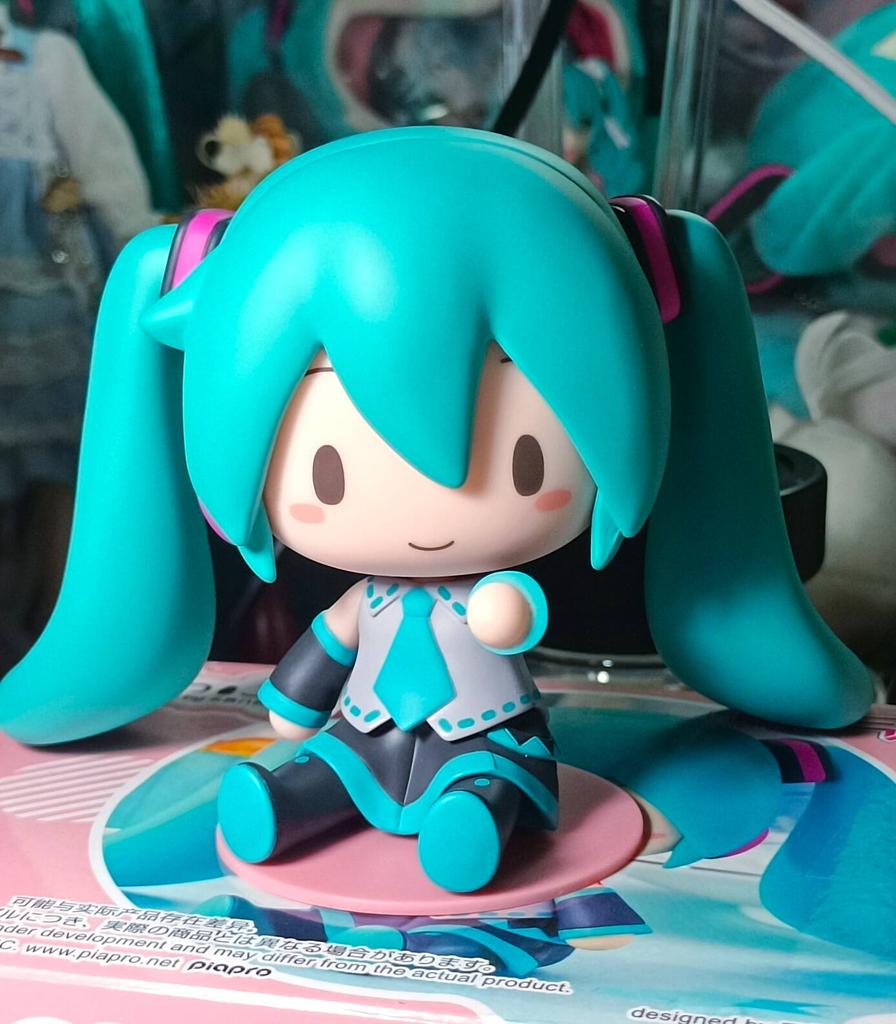 Genuine Hatsune Miku Anime Figures Q Version PVC Model Dolls Collection Action Figures DIY Emoticons Creative Decorations Present
