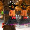 Halloween Orange Hair Witch Climbing Tree Decoration Halloween Theme Pendants Decor for Indoor Outdoor Office Decor