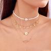 Collier Minimaliste Fleur de Pâquerette avec Chaîne en Alliage pour Femmes Printemps