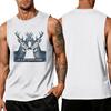 Men's Funny Animal Slogan Print Tank Top, Loose Fit Breathable Summer Gym Streetwear Casual Vest
