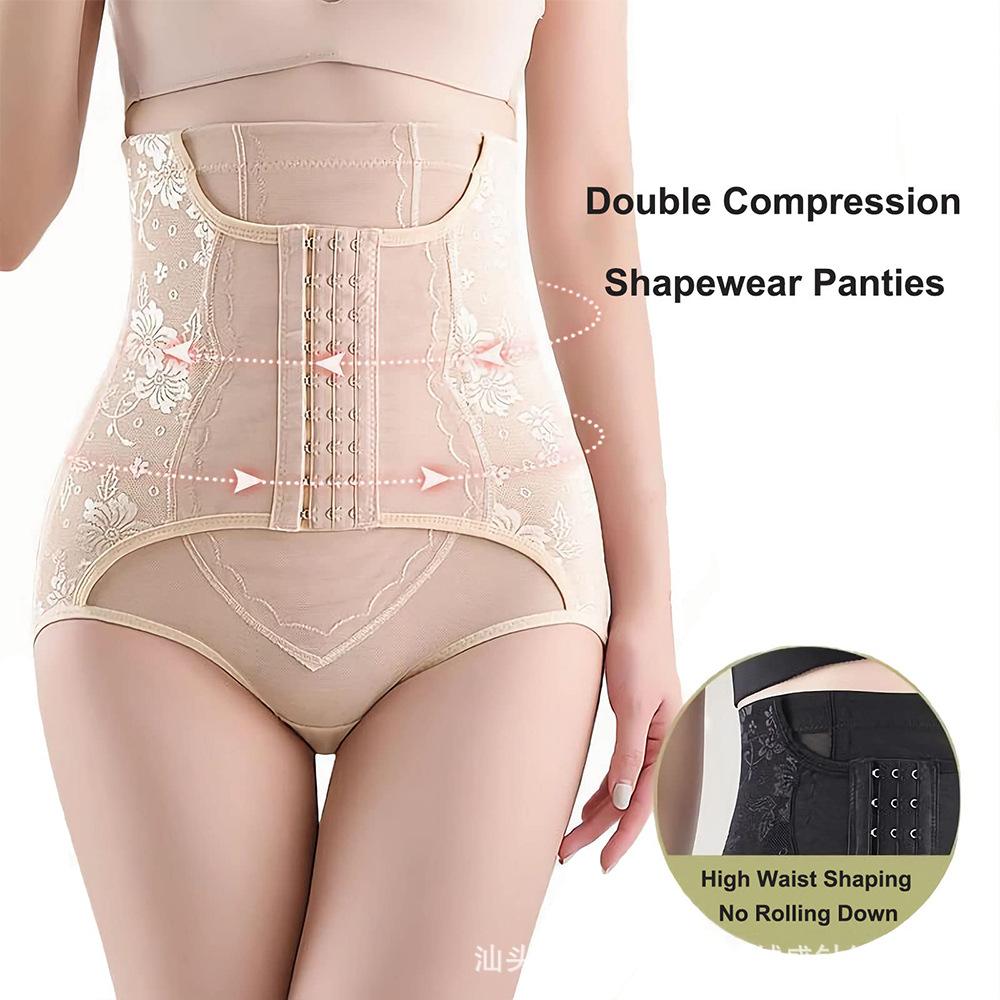 Shapewear Leggings High-Waisted Briefs Button-Front Tummy-Control Knickers Women's Butt-Lifting Waist-Cinching Knickers