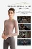 [MORGEN SKY] Women's Yoga Wear Long Sleeve Top Shirt Ribbed Henley Neck Slim Fit Stretch Sweat-wicking Quick-drying Breathable Stylish Pullover CX5021