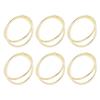 12pcs Spiral Napkin Rings Matte Gold Electroplating Prevent Fading Table Napkin Rings for Wedding Party Reception