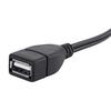 1.5m USB A Female Socket to 2 RCA Male Plug Audio Video Extension Cable Cord
