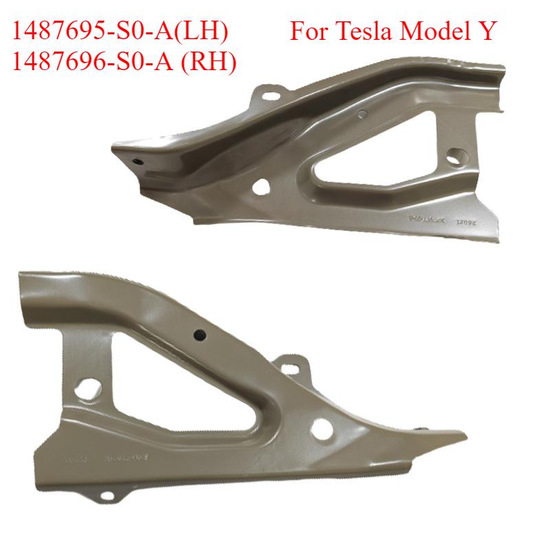 NEW For Tesla Model Y -2024 Front Lower Fender Plate Fender Support Bracket Assy 1487695-S0-A 1487696-S0-A