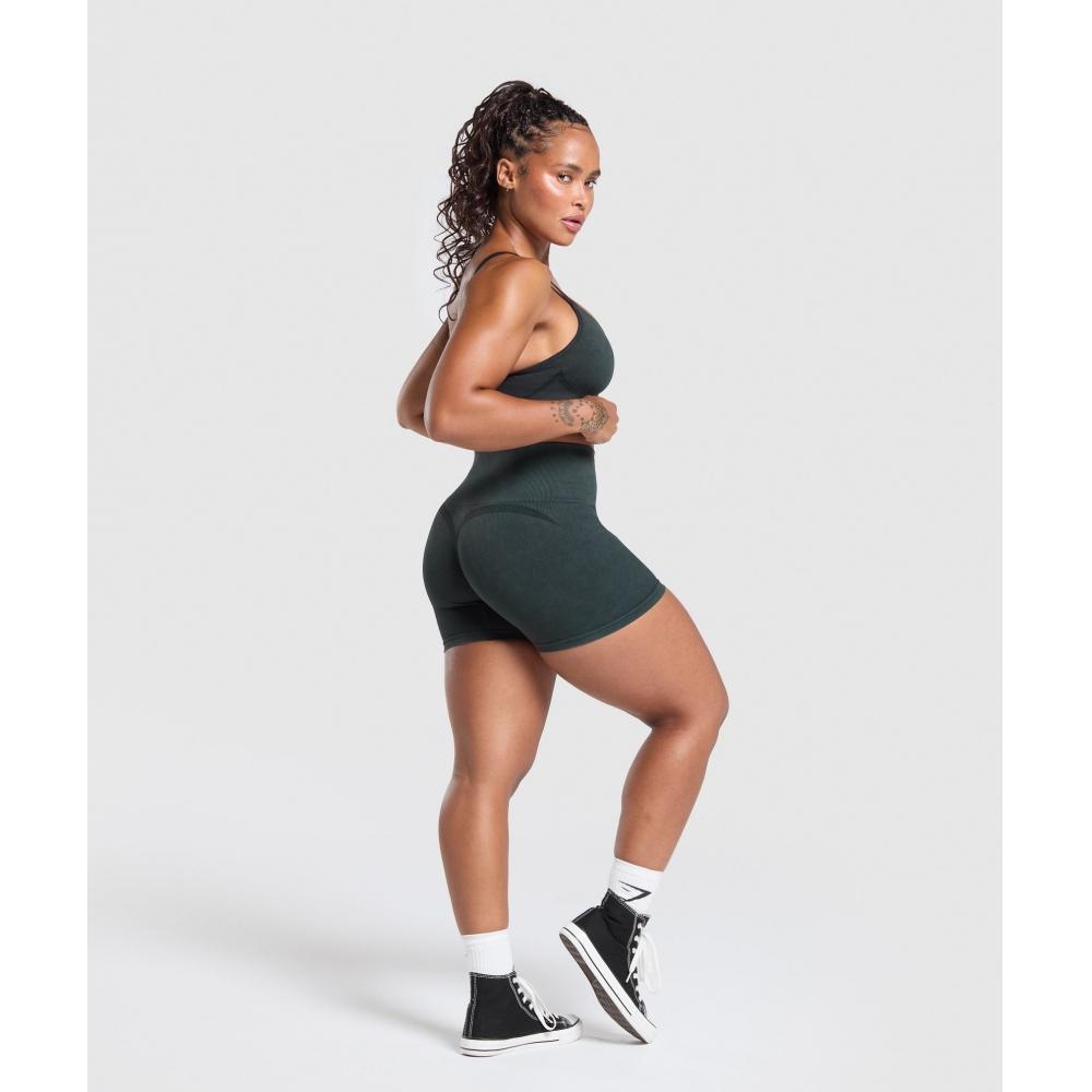 Gymshark Gains Seamless Washed Shorts Black B2c3m Bb2j