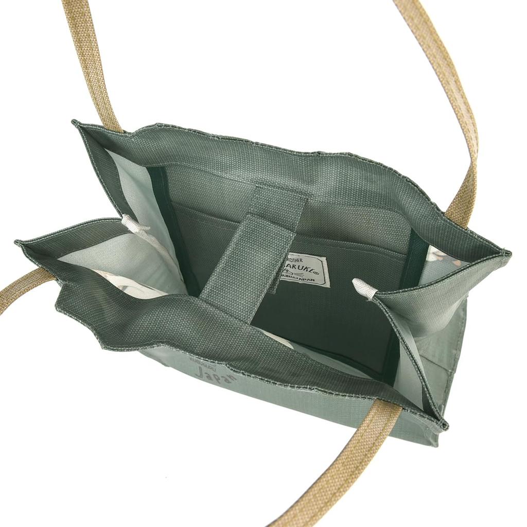 [Kusuguru Japan] Coated Tote Bag, Nekomaruke GR
