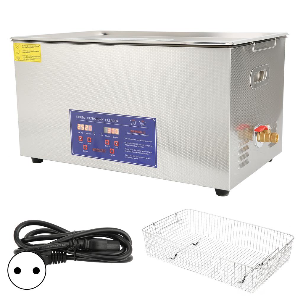 Ultrasonic Washing Machine Digital Timer Heating for Jewelry Cleaning Equipment PS‑80A