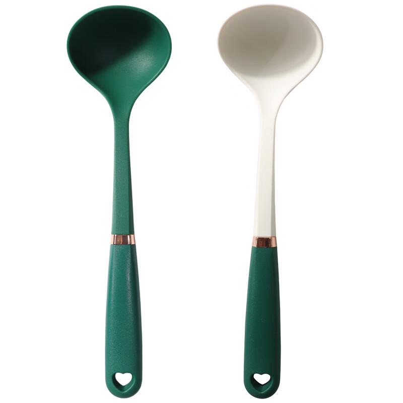 Jiwanggu Silicone Soup Ladle with Rose Gold Handle