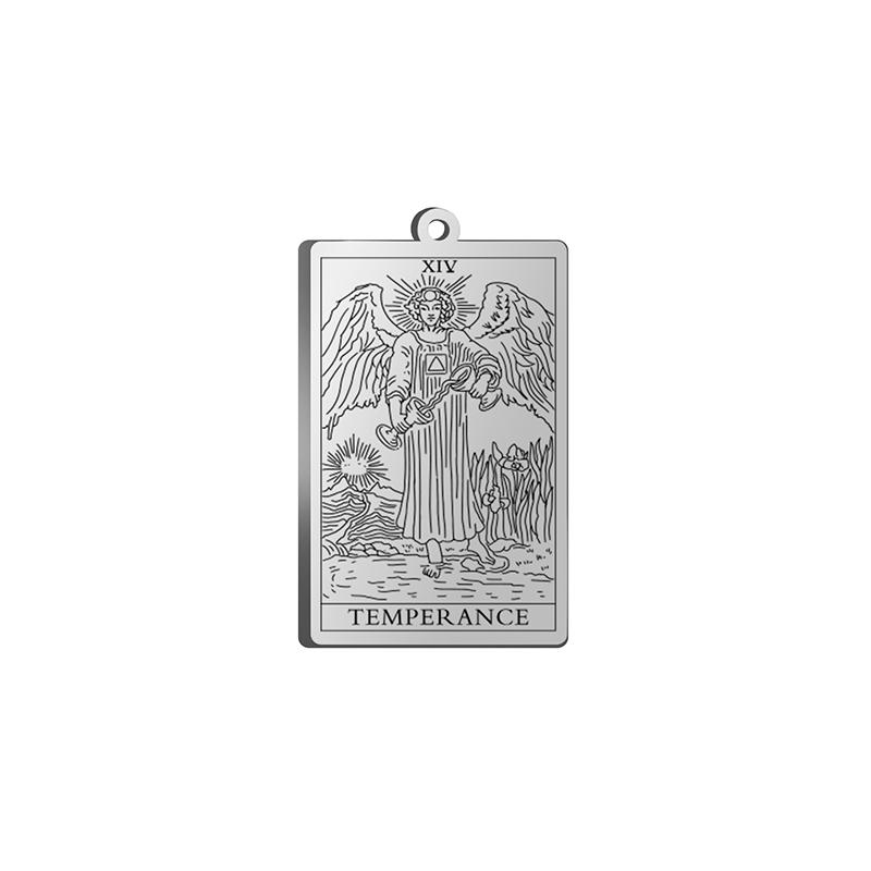 Dawapara Tarot Card Charms for Jewelry Making Astrology Tarot Cards Major Arcana Magic Amulet Stainless Steel Pendants