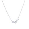 S925 Gold Double 8 Necklace - Exquisite Infinite Love Collarbone Chain
