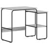 Desk with Storage Sonoma Grey 100 X 50 X 75 Cm