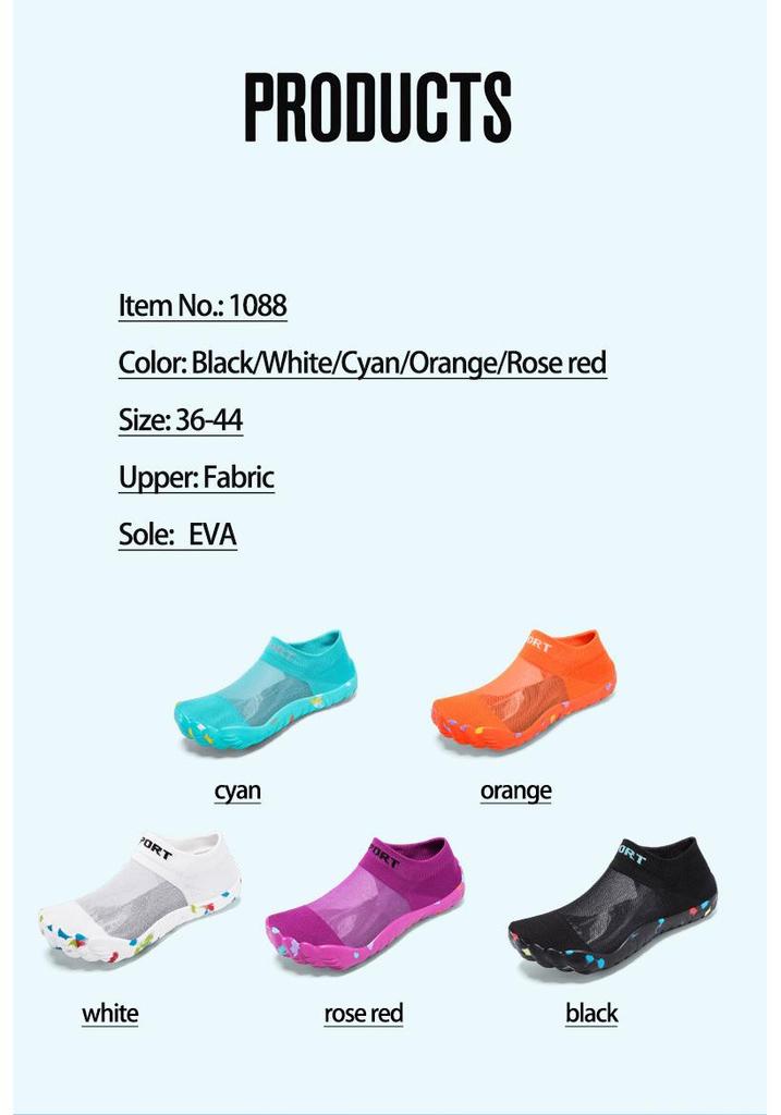 Unisex Five-Finger Barefoot Trekking, Wading, and Beach Shoes: New Style Fitness Footwear for Outdoor Adventures