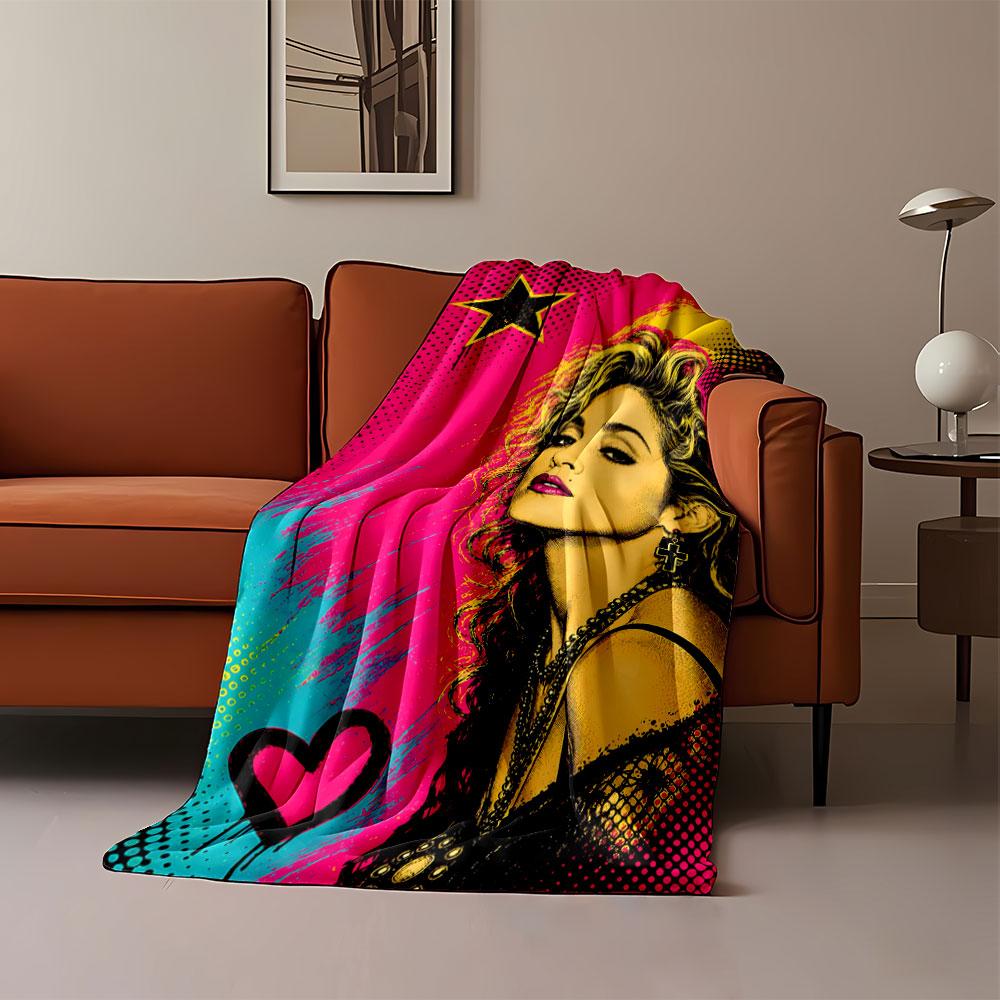 Pop Art Style Portrait Blanket for all seasons blanket lunch break throw gift
