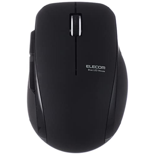 ELECOM Wireless Mouse Quiet 5 Buttons M Size Black M-FBL01DBXSBK