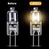 10 Pack 12V 10W Warm White Dimmable Clear Capsule 2-Pin G4 Halogen Bulbs