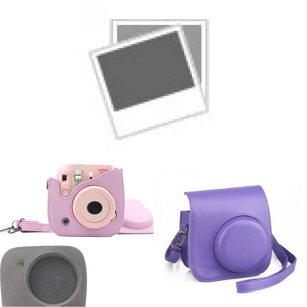 Instax Fujifilm For Mini 8 9 Film Camera Carrying Bag Shoulder Pu Case Cover Hot