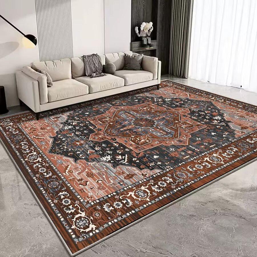 Persian Retro Large Living Room Carpet Boho Decoration Home Sofa Area Rugs 200X300 Cm Hall Coffee Tables Easy Clean Floor Mats