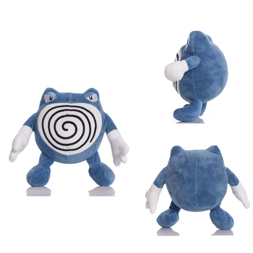 Pokemon Pikachu Plush Toys Poliwag Family Stuffed Doll Poliwhirl Poliwrath Politoed Plushies Room Decor Kids Birthday Xmas Gifts