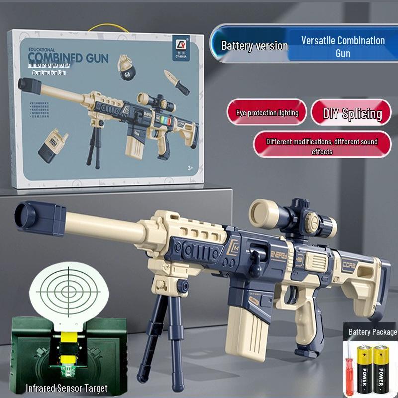 DIY Magnetic Gun Kit with Sound & Light for Kids Ages 3-6 - Educational Toy & Gift
