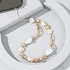 High Quality Gold Chain Link Elegance Pearl Beads Phone Straps for Phone Accessories
