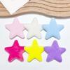 10Pcs 6.5CM Colorful Plush Star Appliques For Handmade Bag Garment Shoe Decoration Hair Accessories and Sewing Craft