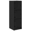 Highboard In Black Oak Look 35 X 37 X 109 Cm Particleboard