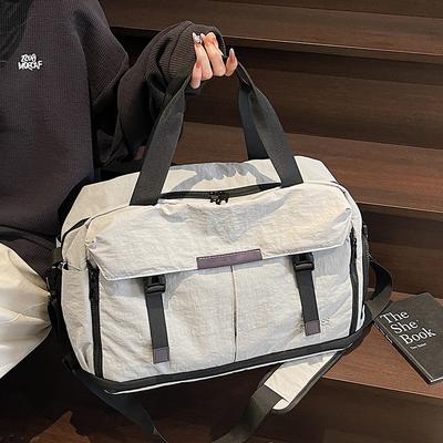 Sports and Leisure Fitness Bag Women's Wet and Dry Separation Swimming Training Bag Large Capacity Simple Oxford Cloth Short Trip Bag