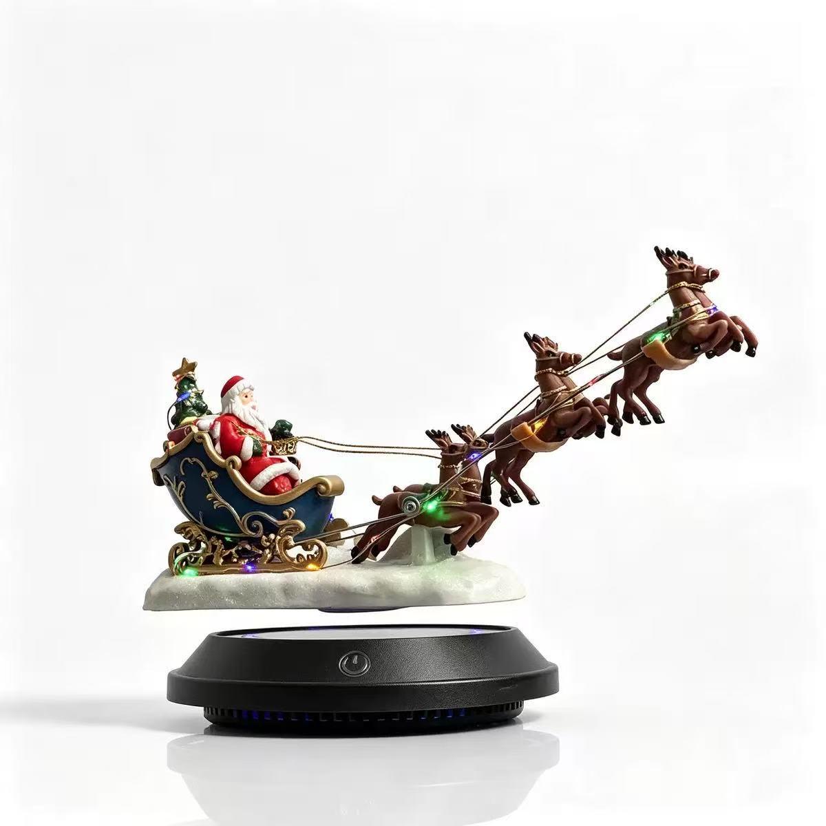 Magnetic Levitation Luminous Santa Sleigh and