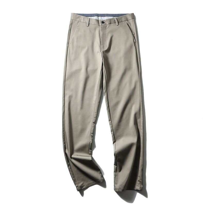 Lyocell Fiber! Foreign Trade Export Surplus Spring/Summer Men's Straight-Leg Comfortable Stretchy Breathable Casual Dress Pants