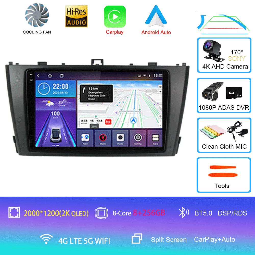 Android 14 Carplay Auto Radio Auto Pentru Toyota Avensis T27 2009 2010 2011 2012-2015 Navigație GPS Player Multimedia DSP Stereo 4G