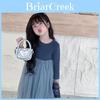 Chic Korean Style Unisex Kids Sequin One Shoulder Bag For Sweet Fashionable Toddlers