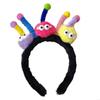 Urocza pluszowa opaska z antenkami, zabawna opaska na głowę, dziewczęca, na imprezę, kreatywne akcesoria do włosów, opaska do mycia i makijażu