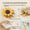 Sunflower Magnetic Fridge Magnet Seal Clip Petal Sealing Clip Magnetic Fridge Sticker Snack Clip, Flower Decoration