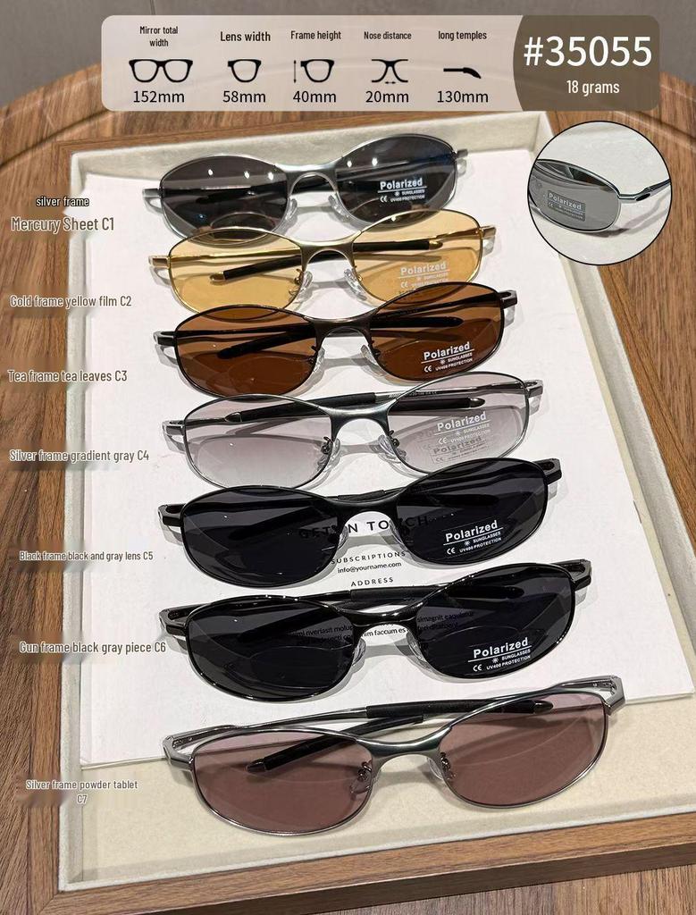 Retro-Futuristic Cat Eye Polarized Sunglasses with UV Protection for Cycling