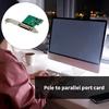 Parallel Port PCIe Expansion Card Data Transfer PCIE to DB25 Printer Adapter PCIe Adapter with Low Profile Bracket