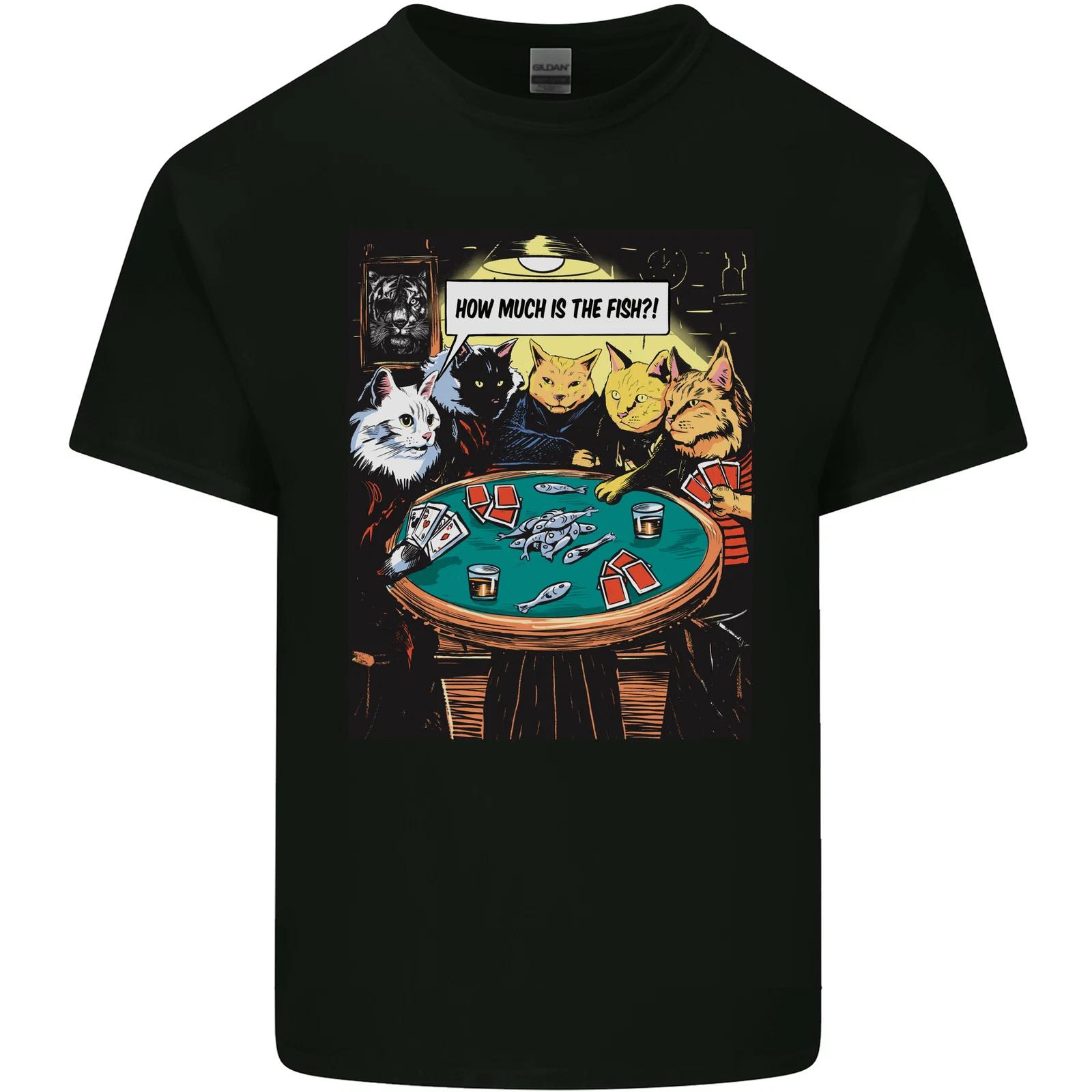 Funny Cat Poker How Much is the Fish Kids T-Shirt Childrens M