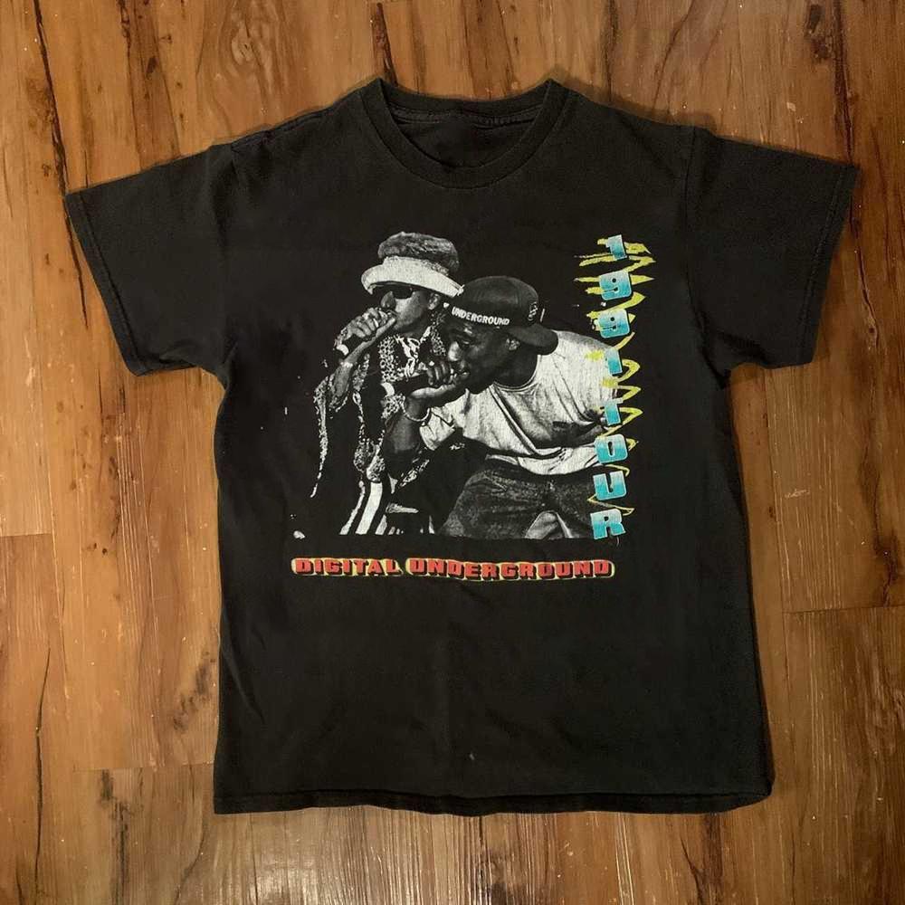 

Тур группы Digital Underground Унисекс Хлопковая футболка Полный размер UB270 3XL