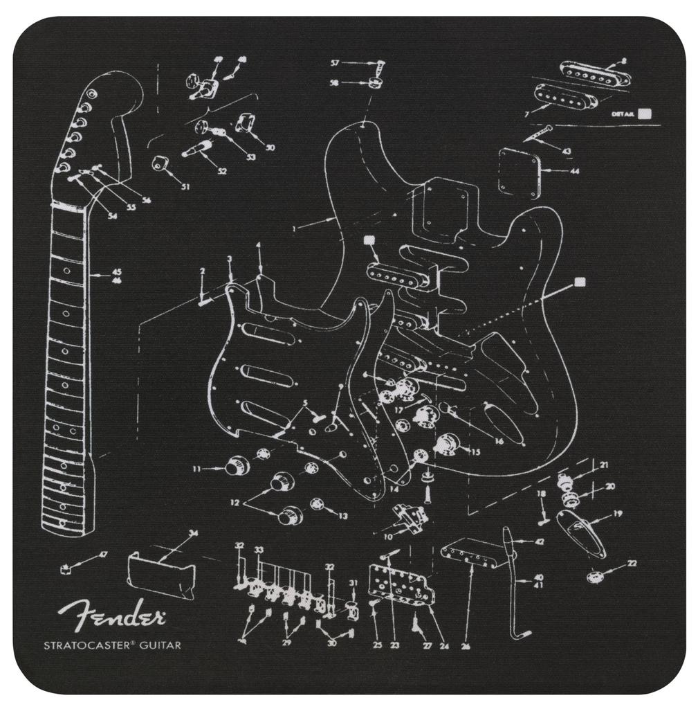 Exploded Strat Fender Stratocaster Pattern Fender/Mousepad [Mousepad]