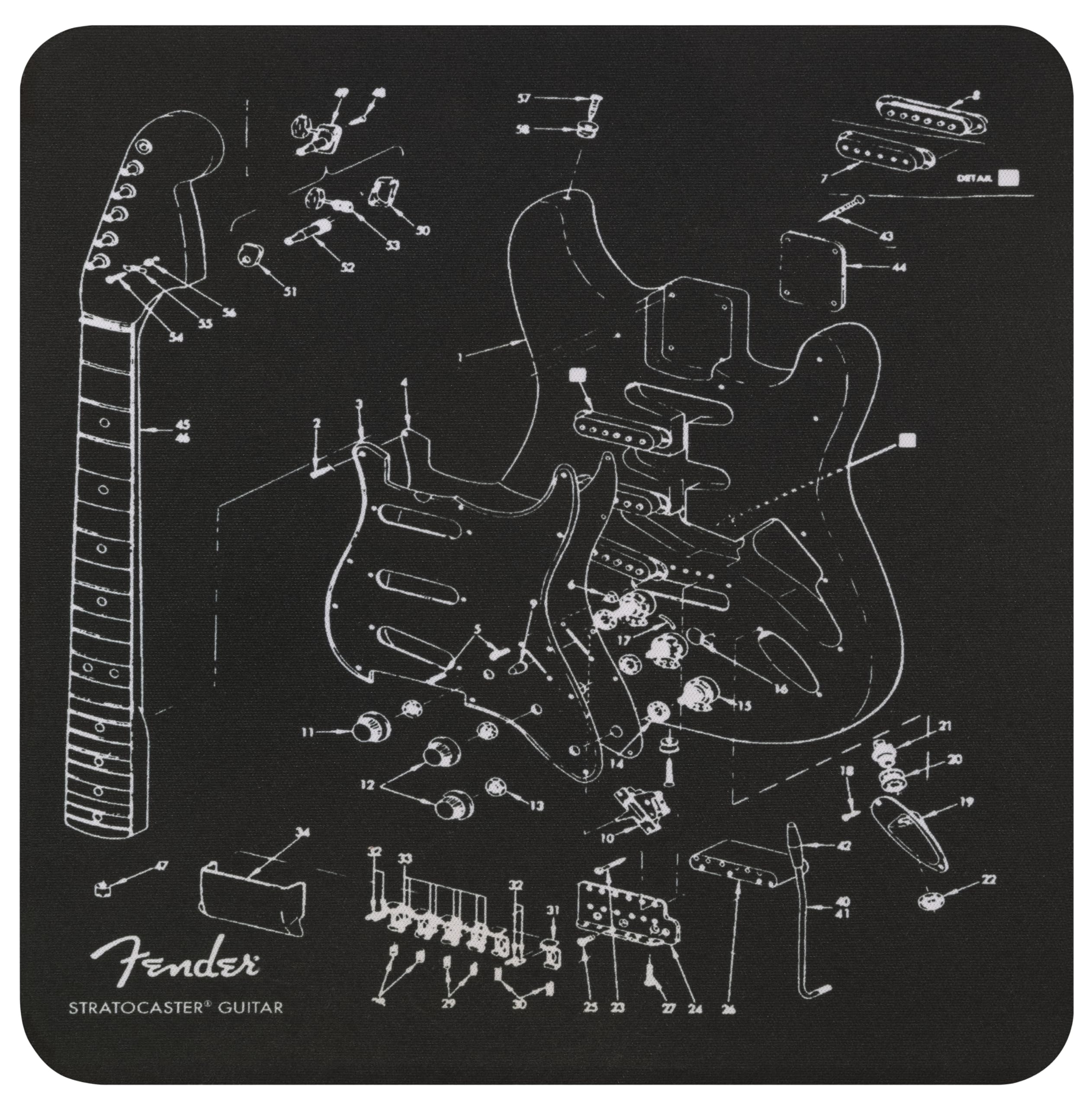 

Взрыв-схема Fender Stratocaster Fender/Коврик для мыши [Коврик для мыши]