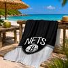 Brook-lyn Nets Art Beach Towel Microfiber Beach Towel, Lightweight and Quick-Dry, for Summer Travel, Swimming Pool Fan Birthday Gift