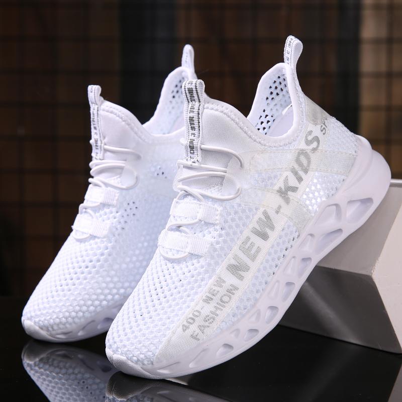 Kinder Einzelnetzschuhe Atmungsaktives Netz Frühling und Herbst Ausgehöhlt Große Kinder Netz Sommer Jungen und Mädchen Schuhe 26-39