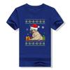Cute Pug Christmas Costume Santa Hat Ugly Tree Dog Santa Xmas Classic T-Shirt Gifts Animal Printed Basics Graphic Tee Y2k Tops
