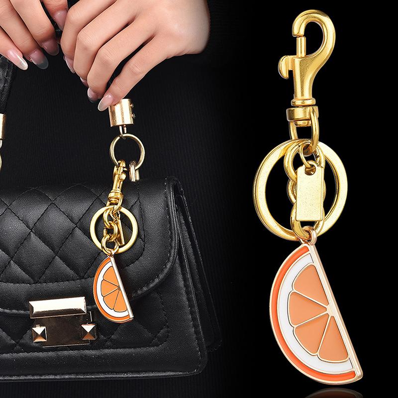 Niedlicher Schlüsselanhänger für Frauen für Tasche, Schlüsselanhänger für Taschenanhänger, Frucht-Schlüsselanhänger für Damenhandtaschen oder Geldbörsen