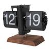 Digital   Desk Clock 12 Hours Battery Powered Retro Mechanical Auto   Down Clock with Wood Base for Living Room